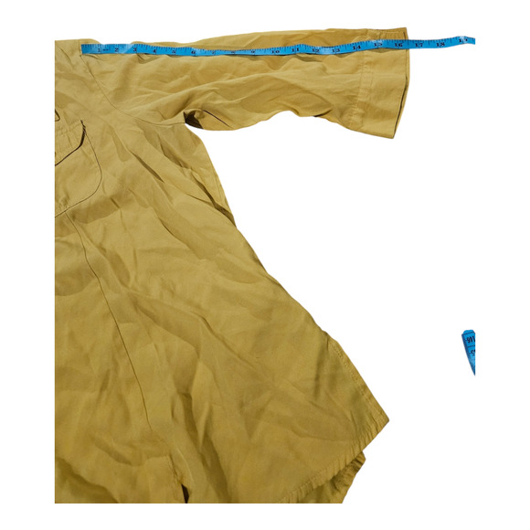 Joanna 1X Yellow Button Up Shirt - Picture 7 of 7